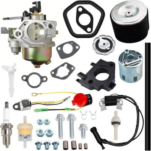Qiuwanzia GX340 carburateur pour Honda GX270 GX390 GX420 11HP 13HP 16HP, pour équipement électrique de moteur 389cc 420cc 439cc énérateur tondeuse à gazon Go Kart 16100-ZE3-V01