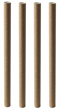 1200 Bubble Tea Halme Papier pure Ø 12 mm · 20 cm braun