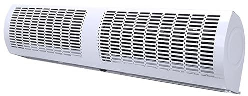 YDIJFLL Machine À Rideau d'air Ultra-Mince Et Silencieuse Commerciale, Machine À Rideau d'air Blanc avec Télécommande, Ventilateur Mural, Froid Chaud, Adapté à la Maison, au Bureau et à (Size:60CM)