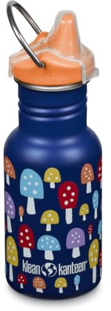 Klean Kanteen Trinkflasche Classic Narrow (Sippy Cap) mit Trinkverschluss aus Edelstahl in der Farbe Blau mit einem Volumen von 355 ml, 1011204