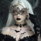 BOYATONG Steampunk Damen Accessoires 4 PCS, Hexenkostüm Gesichtstattoo Karneval & Venezianische Maske & Choker Schwarze Spitze & Ohrringe, Hexe Piraten Fasching Gothic Kostüm Damen Schminke Zubehör