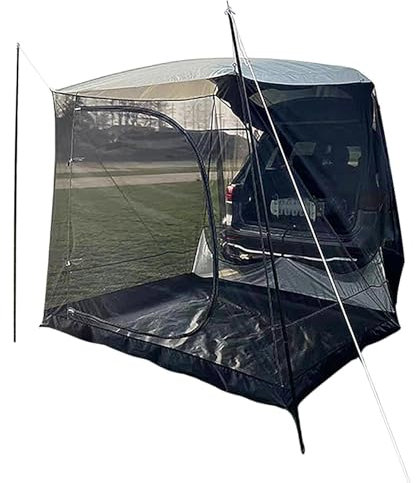 Xujuika Auto Markise Camping, Auto Zelt Heckklappe Combi, Großer Schattenplatz Für 5-6 Personen, Auto Zelt Camping Für Heckklappe SUV, Heckzelt Auto SUV, Multifunktional Auto Camping Ausrüstung