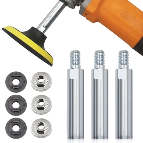 Winkelschleifer Verlängerung M10, 3 Stück Angle Grinder Extension Rotationsverlängerungswelle Winkelschleifer Verlängerungsstange Verbindungsstange für Poliermaschine