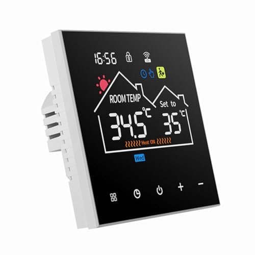Ycagrain Termostato Inalámbrico WiFi Inteligente para Calentar Agua con Caldera de Gas de Manera Eficiente Controlador de Temperatura Digital para Calentar Agua B