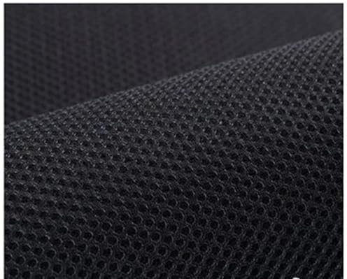 Tissu en maille pour enceinte stéréo Hygrolon en PET épais et respirant (noir, 50 cm x 150 cm _ 180 g/m²)