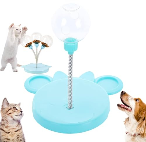 YANXINKE Interaktiver Futterball, Futterball für Hunde Interaktive Spielzeug, Wackelndes Hunde Leckerli Spielzeug, Fördert Gesunde Essgewohnheiten Und Mentale Stimulation