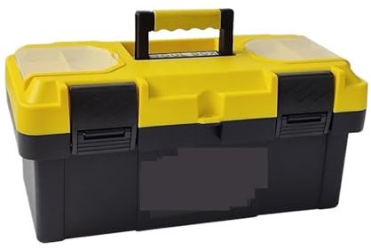 LUYSGBXR Caisse a Outil Boîte à Outils de quincaillerie 12/14/19/23 Pouces, Valise combinée épaisse en Plastique, boîte à Outils à Double Couche for Charpentier(12inch)