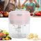 Electric Food Chopper, 250ML Mini Wireless Portable Meat Grinder, USB Charging Garlic Chopper, Easy to Clean, Food Processor for Chili/Onions/Vegetable/Nuts/Fruits/Peppers/Meat/Garlic (PINK)