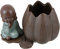 Toddmomy 1 Pièce Pot à Fleurs Zen en Argile Violette Jardinière Zen pour Planteur Succulent Usine Décor Plantes Cache-Pot Ancien Jardinière De Style Chinois Céramique