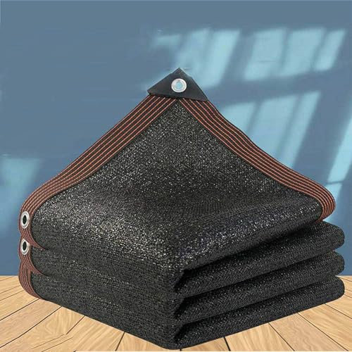 PanHuiWen Voile Ombrage Rectangulaire Impermeable Toile D'Ombrage AjouréE 4x3 Filet D'Ombrage Terrasse pour Serre Jardin Pergola Noir,2x4m