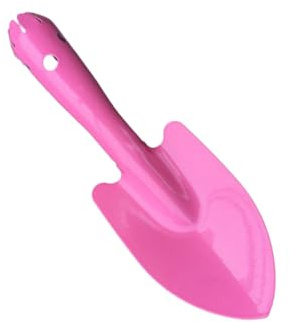 mophrati Durable And Stable Gardening Shovel For Home Garden Metal Garden Tools Spade Trowel Bonsai Plant Iron Rake , pink
