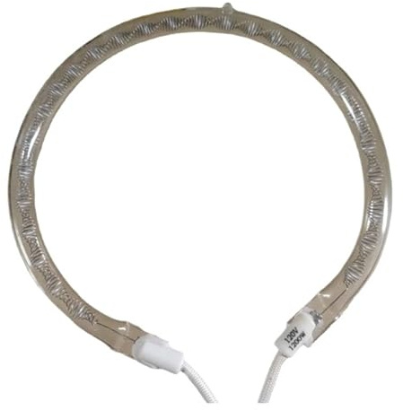 110V 120V 1200W Halogen Oven Heating Tube Round Diameter 14cm Tube 1cm Spare Parts
