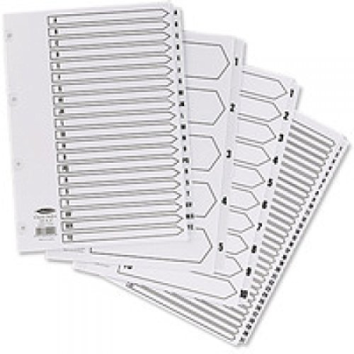 Concord Classic Index Mylar-reinforced Punched 4 Holes 1-200 A4 White Ref 05801/CS58