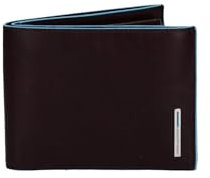 Piquadro PU1240B2/MO Blue Square Geldbörse aus Leder, Mahagoni, 12 cm, Mahagoni, 12 cm, geldbörse