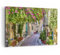 Wandbilder Dekoration Wohnzimmer Straße dekoration blumen griechenland Bilder auf Leinwand 120x80cm Leinwandbild Schlafzimmer Deko Wand Kunstdruck Art Groß XXL Wanddeko Bild Decor Canvas AA120x80-2429