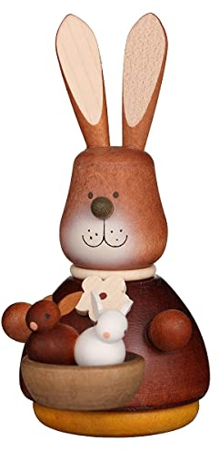 Kleine Figuren & Miniaturen Wackelhase mit Babys natur - 9,8cm - Christian Ulbricht