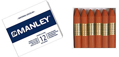 MANLEY MNC04715 Box 12 Wachsmalstifte, tierra