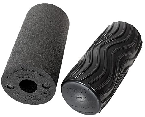 TOGU Blackroll und TOGU Actiroll Wave M Faszienrolle, Schwarz, Set