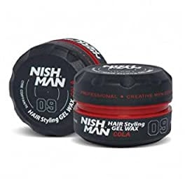 NISHMAN Haarstyling Wachs Für Männer 09 – Cola 150g – Cola Duft – Natürlicher Glanz-Look – Starker Halt – Herren Haar-Gel Aqua Wachs – Langanhaltende Kontrolle und Definition