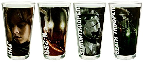 Zak Designs Drinkware Set - Rogue One: A Star Wars Story (Set of 4 glasses) (Rogue One/Multicolor)