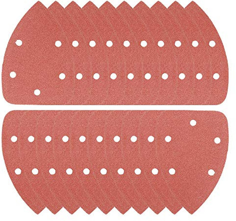 OxoxO 65 Pezzi Carte Abrasivi Verata per Mouse Triangoli Carta Vetrata Fogli Abrasivi Triangoli 120 Grana per Levigatura, Lucidatura,140 mm