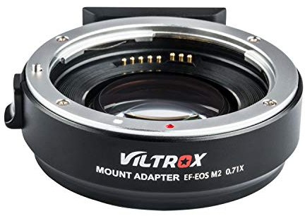 EF-EOS M2 Adaptador de Lente AF 0.71x Speed-Booster Compatible con Canon EF Lente a cámaras EOS-M (EF-M Mount) CAN0N EOS M M2 M3 M5 M6 M10 M50 M100 M200