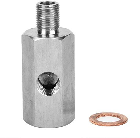 SolUptanisu Oil Pressure Gauge Adapter 1/8in NPT Female BSPP BSP Male and Female Tee Replacement