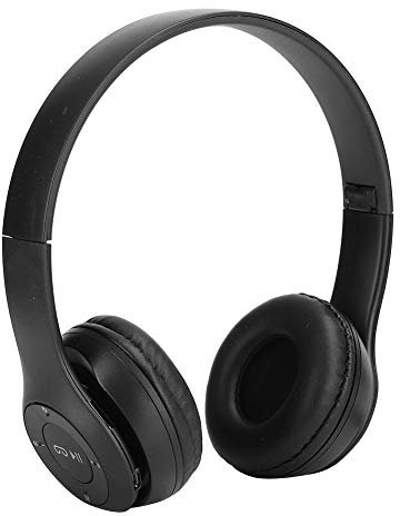 Bewinner1 Cuffie Bluetooth Senza Fili Over-Ear con Riduzione del Rumore, Slot per Scheda di Memoria, Per Musica, Film e Giochi - Nero