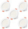 LED Einbaustrahler 8W, Einbauleuchten 60W ersetzt, Deckeneinbaustrahler, 230V 800LM IP44 2700K Warmweiß(5-er pack)