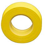 PRENDELUZ Cinta aislante amarilla 20 mm x 19 m, resistente a la temperatura, ideal para aislamiento eléctrico y reparaciones.