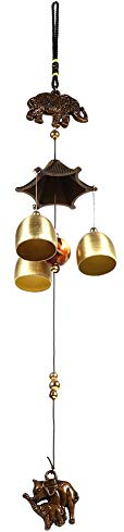 Fydun Windspiele, Antik Metall Elefant Windspiel Kirchenglocken Windspiele Türbehang Dekoration Outdoor Große Glockenspiel Garten Geschenke