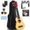 Ukulele, Sopran 53,3 cm Ukulele Lotkey Ukulelen für Anfänger Regenbogen String Kit (Ukalalee Strap Cloth Tuner Bag Picks Manual) (Lindenholz)
