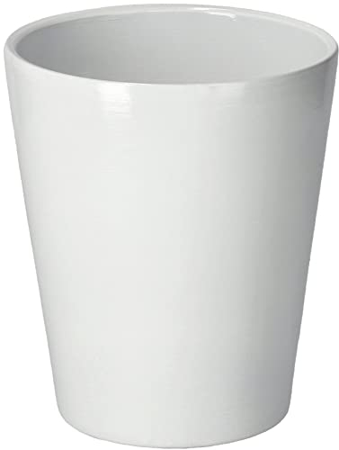 Kotarbau® - Vaso da fiori in ceramica, per orchidee, altezza 150 mm, diametro 120 mm, colore bianco