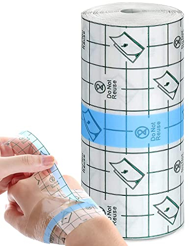 Tattoo Pflaster Duschpflaster Wasserfest Groß 15cm*10m Wasserdicht Transparent Bandage Folienverband Wasserdichtes Pflaster Rolle