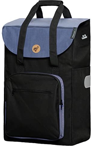 Andersen Einkaufstrolley Ersatztasche - 45 Liter - mit Kühlfach - Seiten- & Fronttasche - Tragegriff - extra Innenfach - wasserabweisend - Reflektoren - faltbar - Wismar schwarz