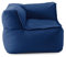 Lumaland Sitzsack-Lounge Modular Eckteil | Waschbare Sitzmöbel für Innenräume & Garten | Indoor & Outdoor Sitz-Garnitur | Wasserfester Ecksessel | Einfach erweiterbar 81x81x70cm [Dunkelblau]