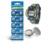 Batterie SR626SW - 377 Batterie 1.5V Montre Batterie,Lot de 10 Piles Bouton LR66 SR626SW LR626 AG4 377A pour chronomètre, jauge de Pression des pneus de Voiture Ereqeip