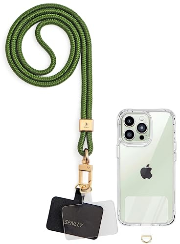 SENLLY Universal Handykette mit Ultradünne Patch, Originellem Minimalistisch Design Handy Hals Umhängeband
