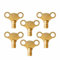 Radiator Bleed Key Easy Grip Radiator Valve Clock Key for Bleeding and Air Vent Solid Brass Universal Heater Bleeding Key for UK Radiators (10)