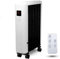 CUQOO Upgraded 2500W Portable Oil-Filled Radiator Heater – 10 Wavy ECO-Fins, Digital Thermostat & Remote Control. Energy-Efficient Space Heater with Overheat & Tip-Over Protection for Home Office