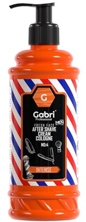 Gabri After Shave Cream & Cologne 2in1 400ml | Lotion für Männer | Feuchtigkeitsspendende Gesichtsfrische | Entspannende Erfrischung (Intense, 400 ml (1er Pack))