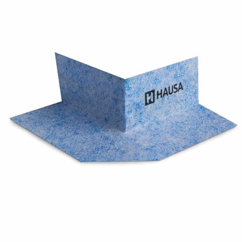 HAUSA Außenecke PRO3 Dichtecke wasserfeste Abdichtung unter Fliesen elastische Eck-Dichtband für Verwendung mit Flüssigfolie dauerhafte Eckabdichtung für Sanitär Bad Dusche Terrasse Balkon 1 Stk