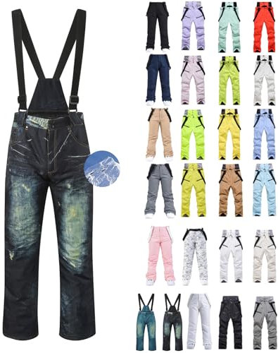 Schneehose Damen - Ski Hosen Für Frauen Schneehose Damen Wasserdicht 48 Snowboardhose Winter Mädchen Skihose Übergröße Große Größen Winterhose Mit Trägern Herren Baggy Und Jacke Pants Women Größe 50