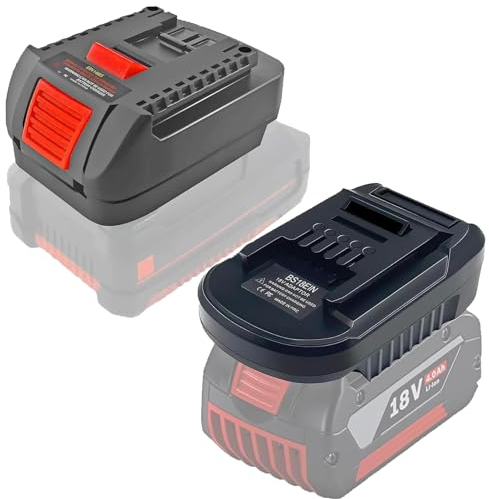 Adaptateur de Batterie TPDL 2 pièces pour Outil électrique Einhell pour Bosch, BOS18EIN pour Batterie Bosch GBA Fonctionne pour Outil Einhell, convertisseur EIN18BOS Fonctionne pour Batterie Einhell