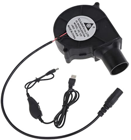 USB 5V2A 12V 5.5x2.1mm 7530 Soffiatore di Cottura Barbecue Ventilatore di Cottura Esterna Ventilatore di Carbone Portatile Barbecue Ventilatore Ventilatore Bbq Ventilatore Ventilatore Velocità
