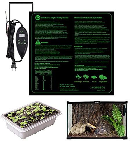 Seedling Heating Mat, Waterproof Greenhouse Plant Warming Mat With Thermostat, Heating Pad For Propagation Germination Tray, Seedling Heating Pad For Hydroponic, Reptile Heat Pad For Indoor Outdoor