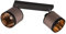 lightling Deckenlampe Davis 2-flammig, Stoffschirm in Taupe, exkl. 2 x E14 max. 10W, Ø 12 cm, Höhe 23 cm, Breite 38 cm, Metall, schwarz matt
