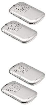 2pcs Portable Liquid Fuels Hand Warmer Reusable Furnace Metal Alloy Pocket Handy Winter Heater For Indoor Outdoor Compact Hand Warmer