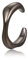 PHNIBIRD Ear Cuff Schwarze Ohrklemme Sterling Silber 925 Unregelmäßig Geformte Fake Piercing Schwarze Ohrringe ohne Ohrloch Einstellbar Geschenke für Männer Damen