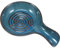 Spoon Rest for Kitchen Ceramic Spoon Holder Heat-Resistant Utensil Rest for Spoons, Tongs, Spatulas, Spoon Rack for Hob, Spatula Rest, Dishwasher Safe,17.5x11.5cm(Blue)